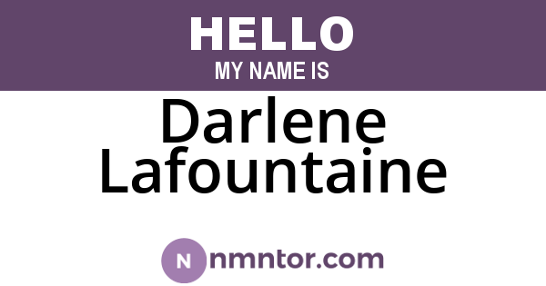 Darlene Lafountaine