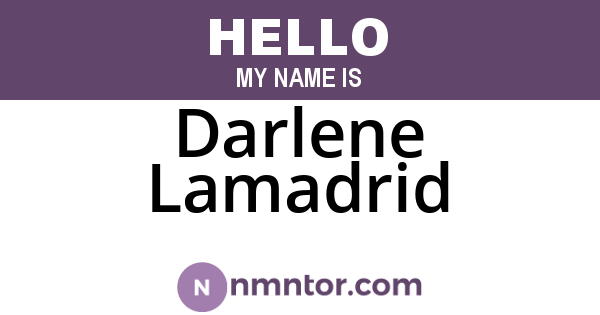 Darlene Lamadrid