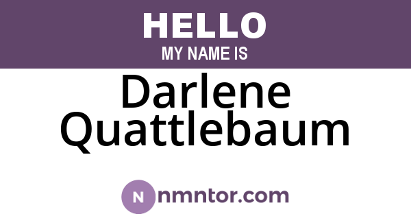 Darlene Quattlebaum