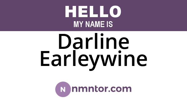 Darline Earleywine