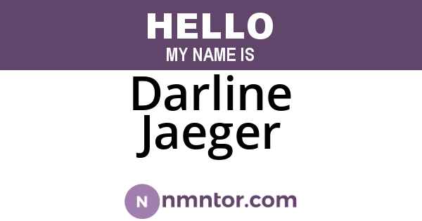 Darline Jaeger