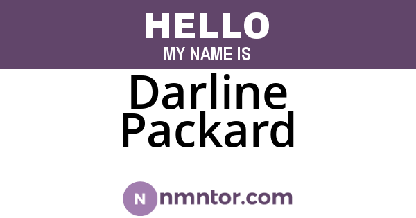 Darline Packard