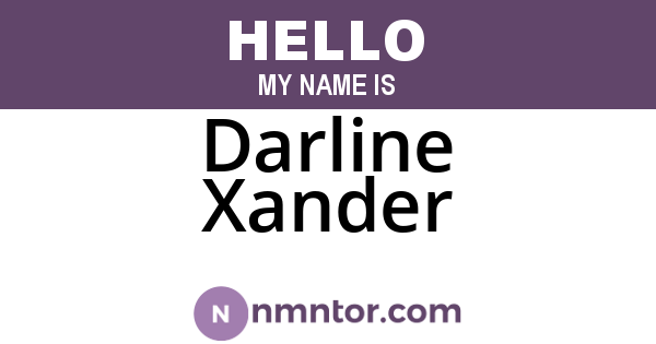 Darline Xander