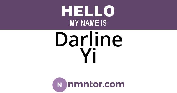 Darline Yi