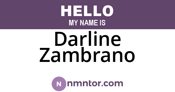 Darline Zambrano