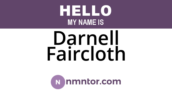 Darnell Faircloth