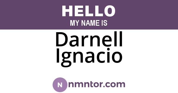 Darnell Ignacio