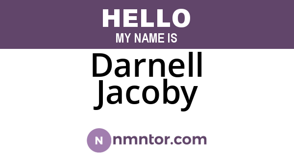 Darnell Jacoby
