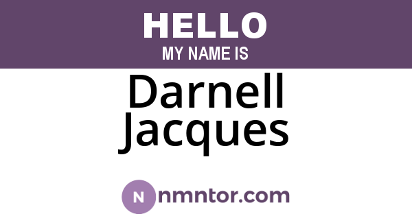 Darnell Jacques