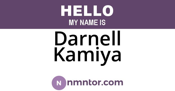 Darnell Kamiya
