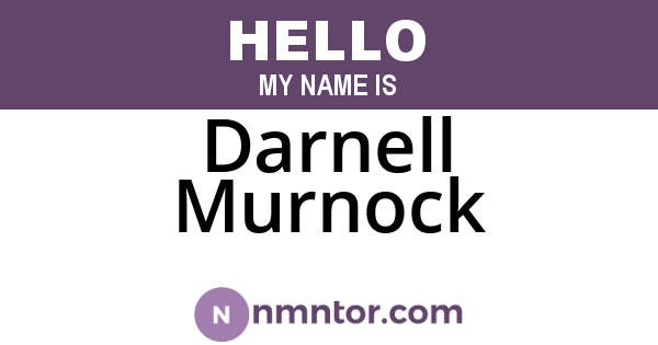 Darnell Murnock