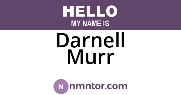 Darnell Murr