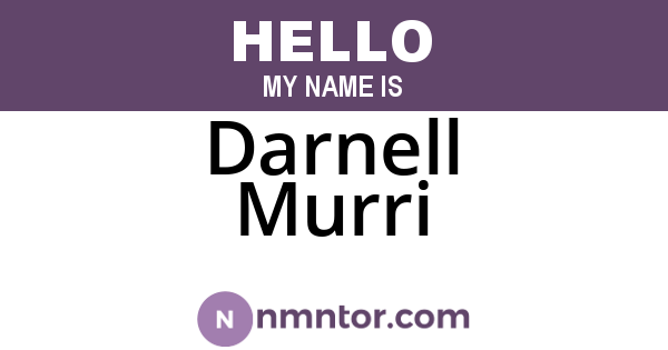 Darnell Murri