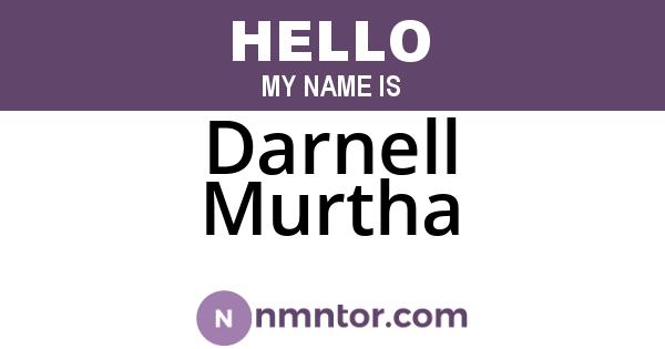 Darnell Murtha