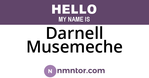 Darnell Musemeche