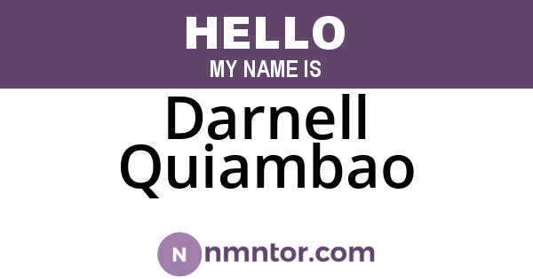 Darnell Quiambao