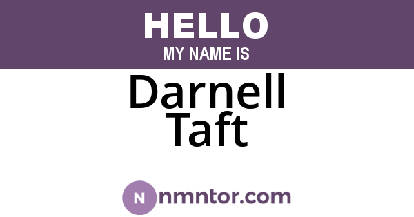 Darnell Taft