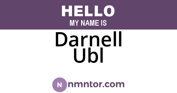 Darnell Ubl