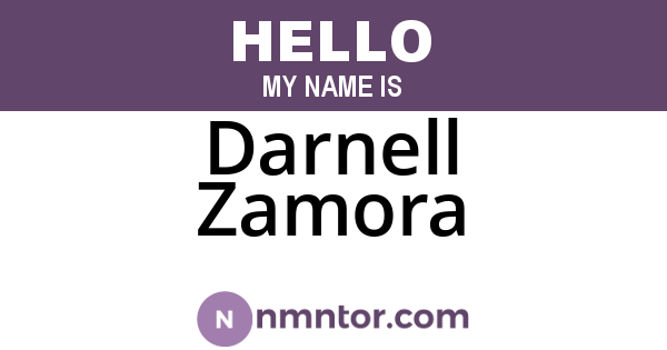 Darnell Zamora