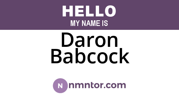Daron Babcock