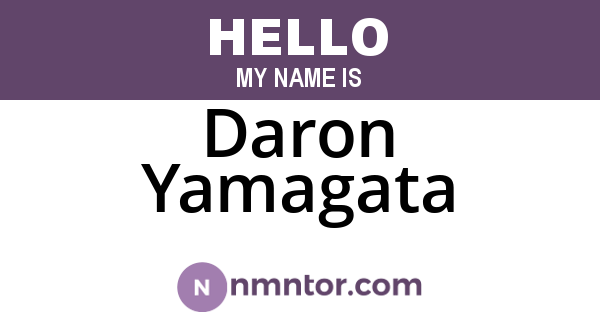Daron Yamagata