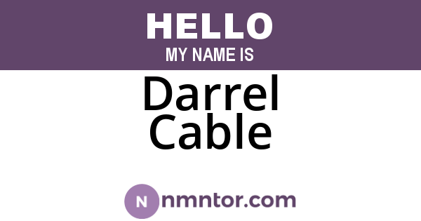 Darrel Cable