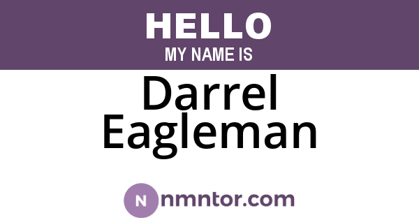 Darrel Eagleman