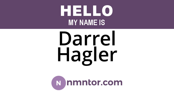 Darrel Hagler