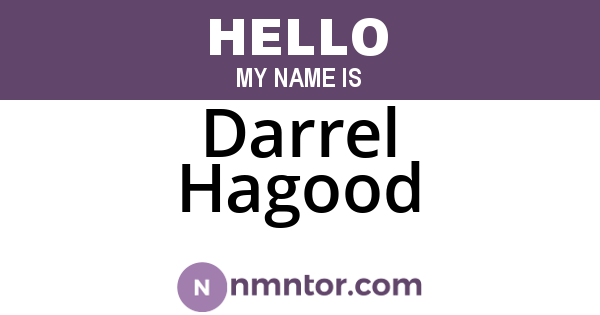 Darrel Hagood
