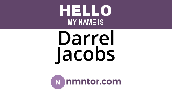 Darrel Jacobs