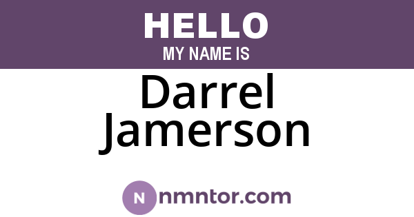Darrel Jamerson