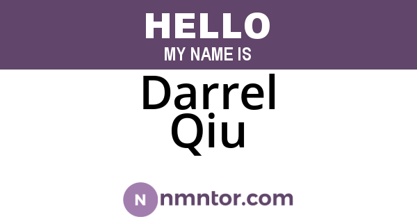 Darrel Qiu