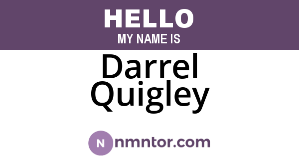 Darrel Quigley