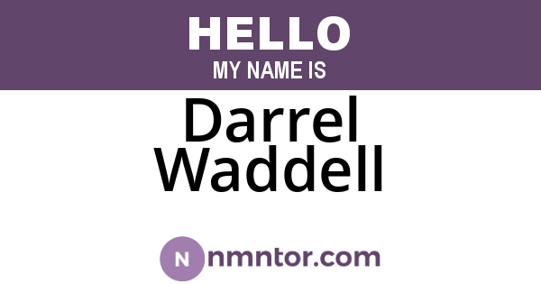 Darrel Waddell