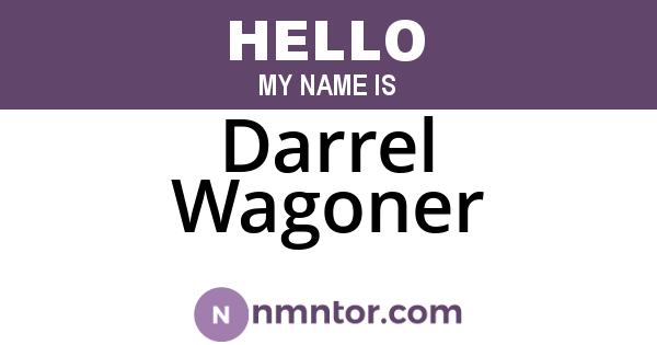 Darrel Wagoner