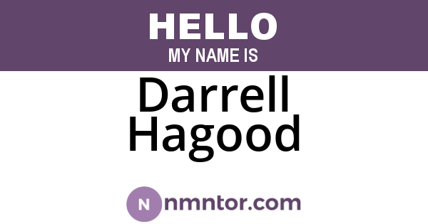 Darrell Hagood