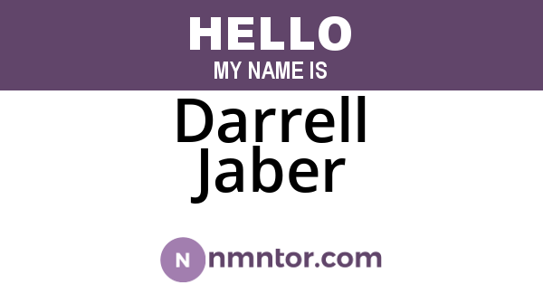 Darrell Jaber