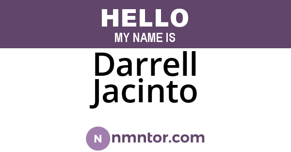 Darrell Jacinto