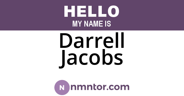 Darrell Jacobs