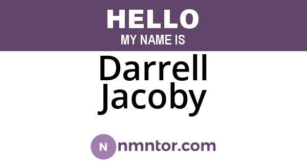 Darrell Jacoby