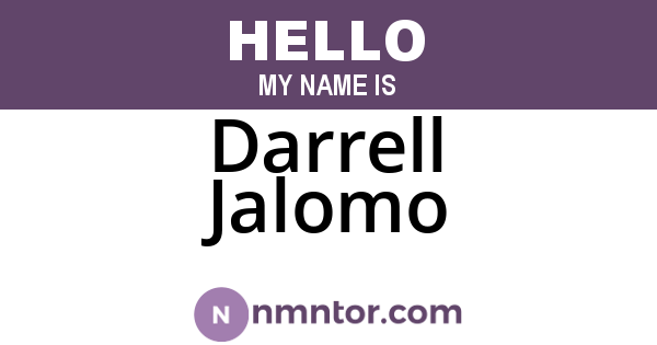Darrell Jalomo