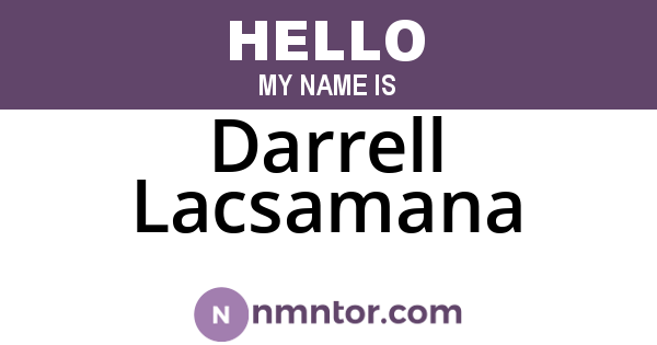 Darrell Lacsamana