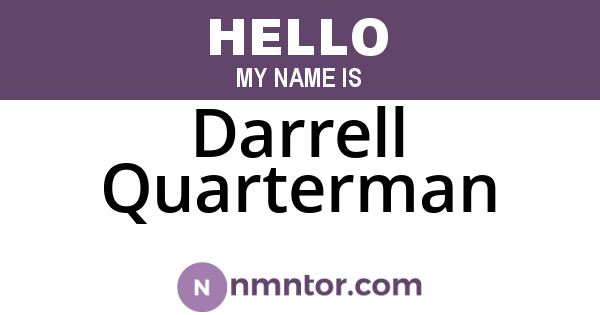 Darrell Quarterman