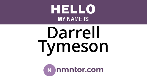 Darrell Tymeson
