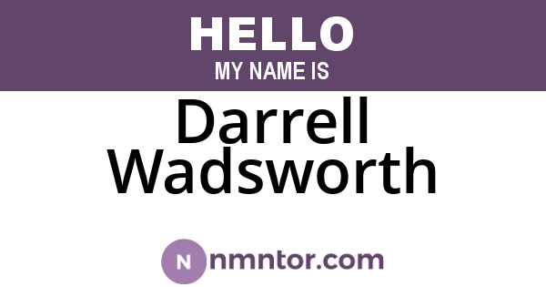 Darrell Wadsworth
