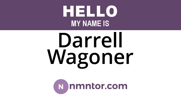 Darrell Wagoner