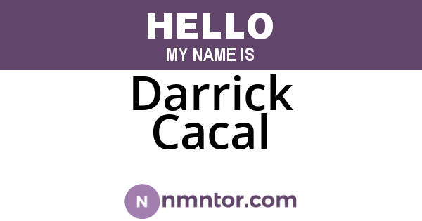 Darrick Cacal