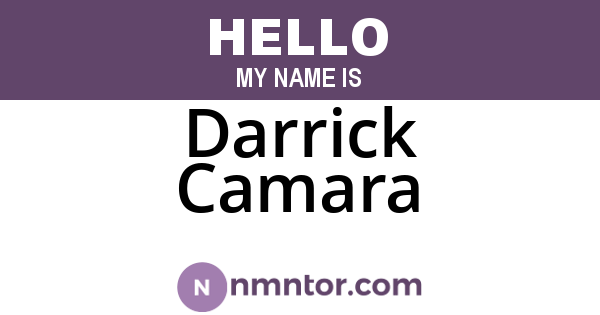 Darrick Camara