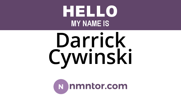 Darrick Cywinski