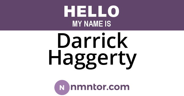Darrick Haggerty